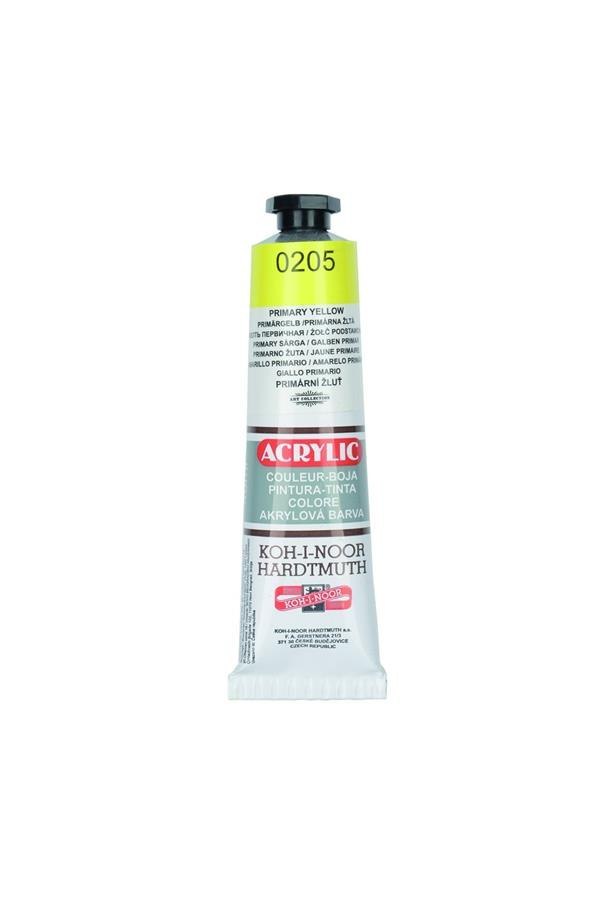 YELLOW ACRYLIC PAINTS IN TUBE 40ML KOH-I-NOOR 162708